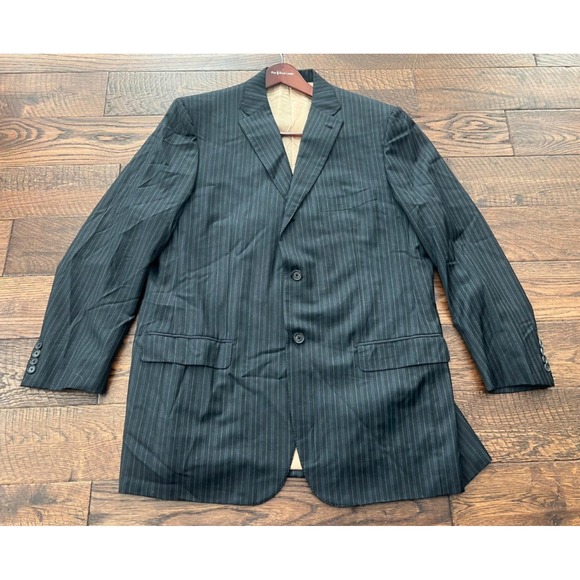 Gianluca Isaia Napoli Men's Striped Blazer Suit Size 56 Coat Made In Italy